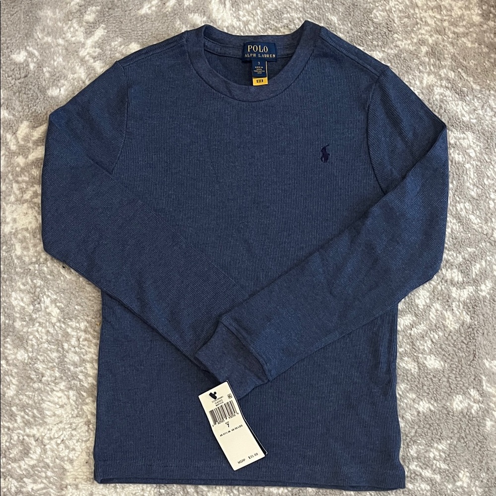Polo by Ralph Lauren kids  Navy Long Sleeve Tee